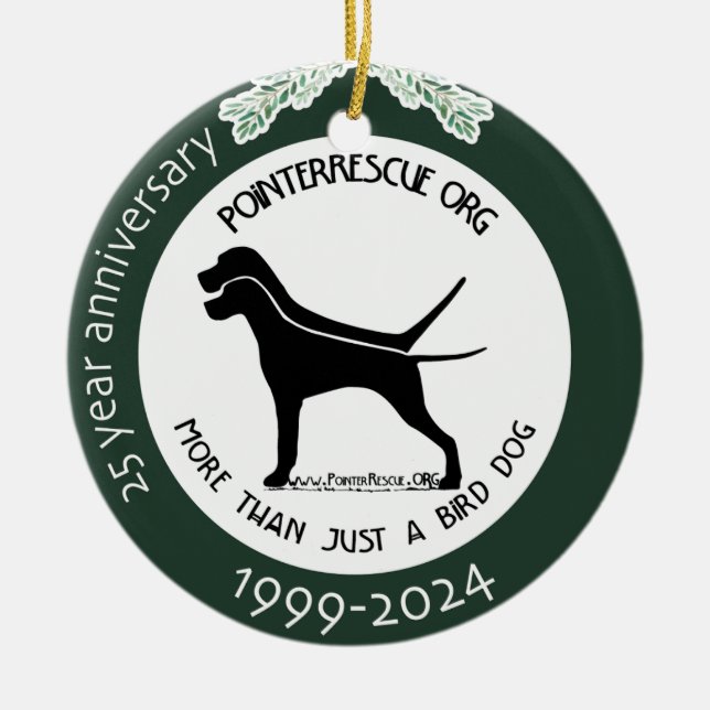 Décoration En Céramique PRO 25 Anniversaire de l'ornement (Devant)