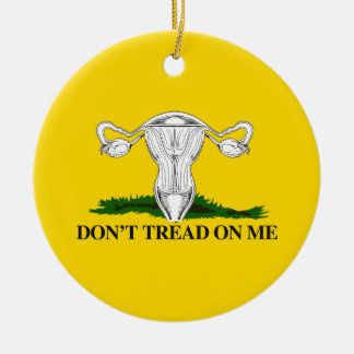 Décoration En Céramique Pro-Choice Ne marchez pas sur mon drapeau Uterus