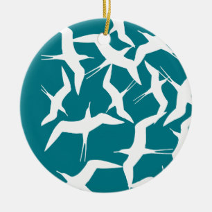 Décoration En Céramique Produit à motif d'oiseaux volants magnifiques