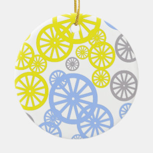 Décoration En Céramique Produit de cercle de roue joyeuse funky