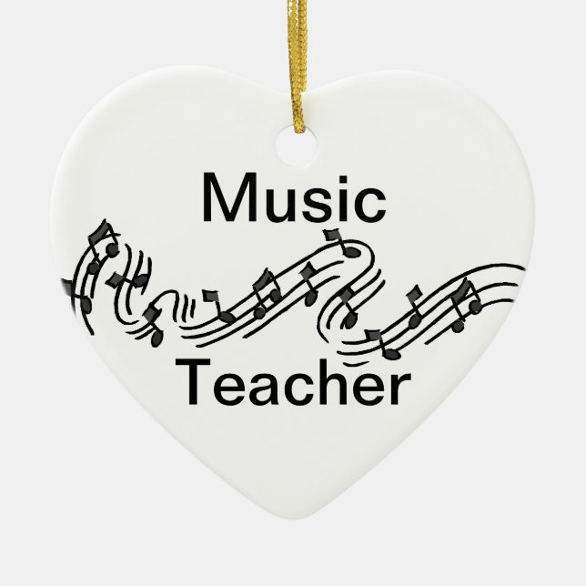 Décoration En Céramique Professeur de musique (Devant)