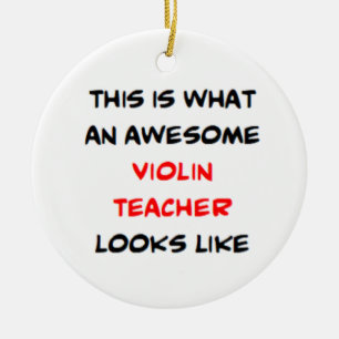 Décoration En Céramique professeur de violon, super