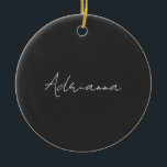 Décoration En Céramique Professional black add your name handwriting retro<br><div class="desc">This template can be customized to meet all personal occupations.</div>