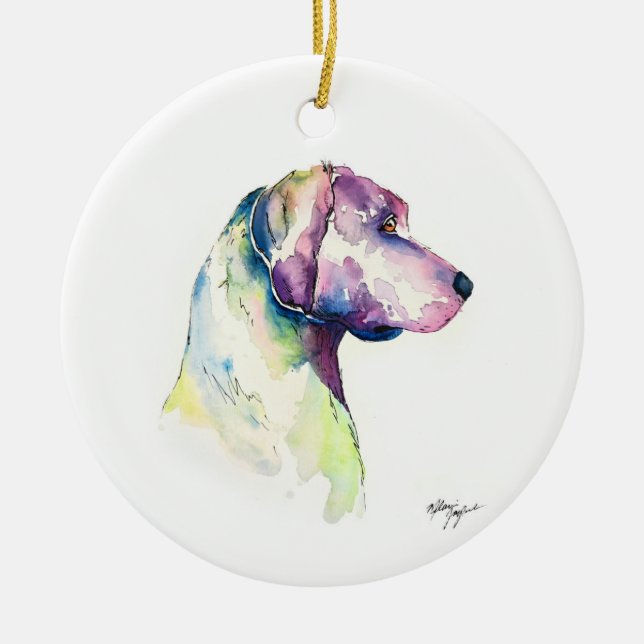 Décoration En Céramique Profil Pooch (Devant)