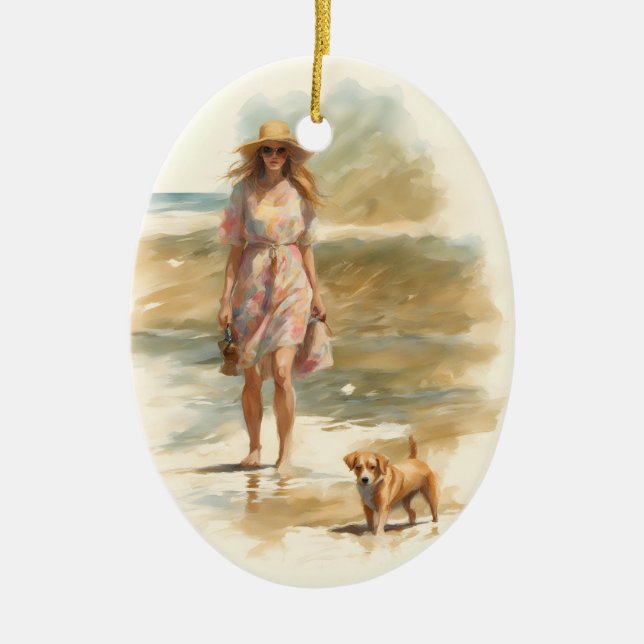 Décoration En Céramique Promenade d'été (Devant)