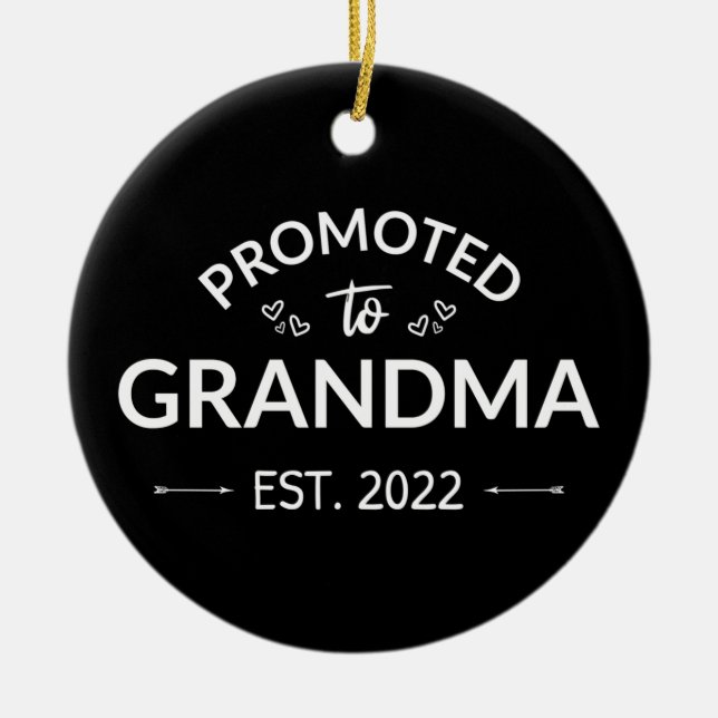 Décoration En Céramique Promu À Grand-Mère Est. 2022 II (Devant)