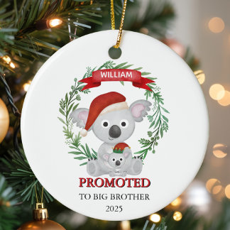 Décoration En Céramique Promu Frère Aîné Koalas Personnalisés pour la Fami