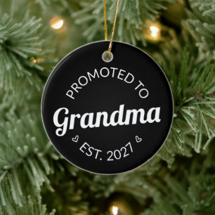 Décoration En Céramique Promue Grand-mère dès 2027 Nouvelle Mamie Je