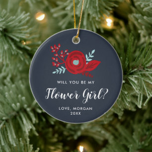 Décoration En Céramique Proposition Flower Girl Personnalisée Jr Bridesmai