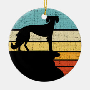 Décoration En Céramique Propriétaire Saluki Retro Vintage 60s les années 7