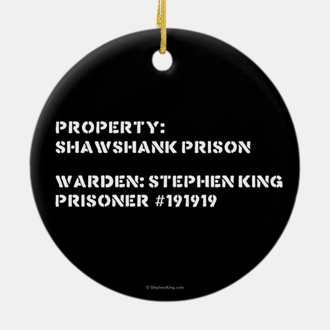 Décoration En Céramique Propriété : Prison de Shawshank (Dos)