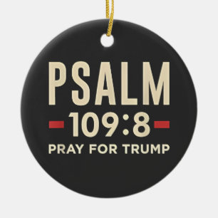 Décoration En Céramique Psaume 109:8 Priez pour la religion de l'inaugurat