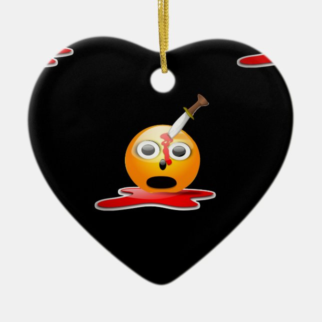Décoration En Céramique psycho-émoji (Devant)