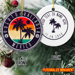 Décoration En Céramique Puerto Vallarta Mexique Retro Palm tree Voyage 60s<br><div class="desc">Puerto Vallarta Mexique Vintage 60s Souvenirs. Puerto Vallarta Beach Mexico - Retro Tropical Palm Tree 60s Souvenirs design Vintage fait un grand cadeau de Noël ou d'anniversaire pour les fans de la plage de Puerto Vallarta. Le design rétro de l'ambiance estivale est un cadeau parfait pour les amateurs de voyage...</div>