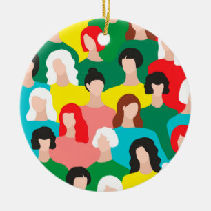 Décoration En Céramique Puissance des femmes