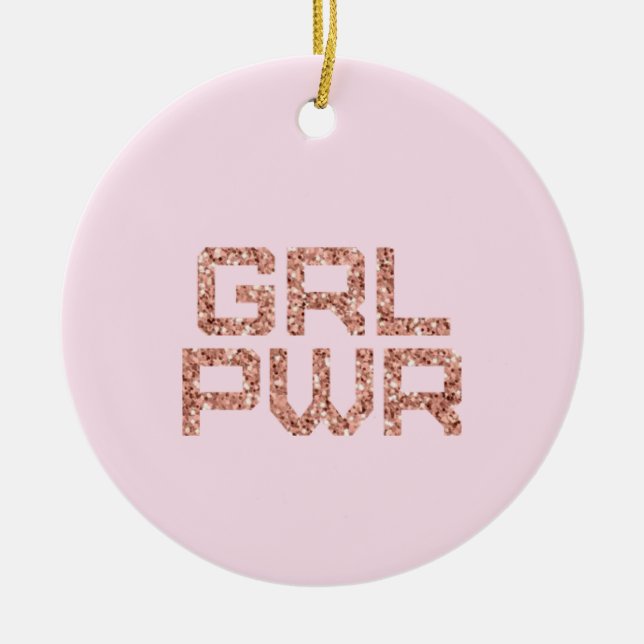 Décoration En Céramique Puissance des Filles (Devant)