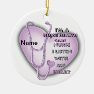 Décoration En Céramique Purple Heart Home Soins de santé infirmière