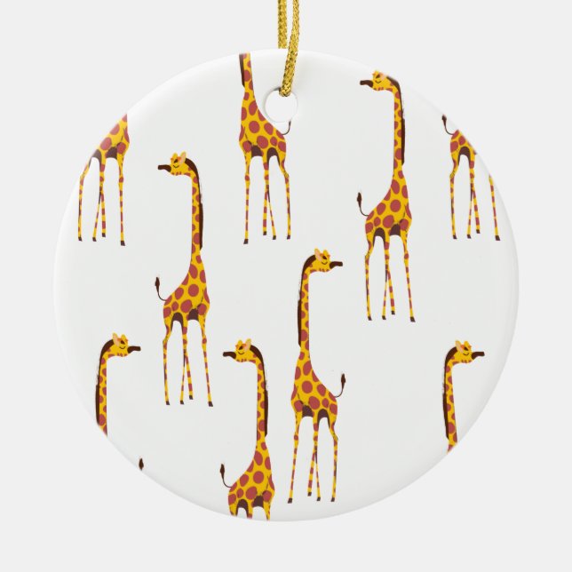 Décoration En Céramique Puzzle de girafes (Devant)