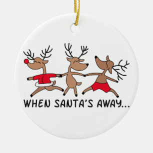 Décoration En Céramique Quand Père Noël est parti