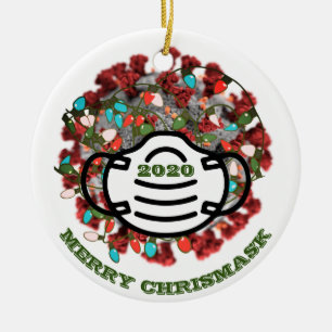 Décoration En Céramique Quarantine Arbre de Noël 2020 Lit Covid Pathogène