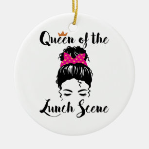 Décoration En Céramique Queen of the Lunch Scene Cafeteria Travailleuse Fe