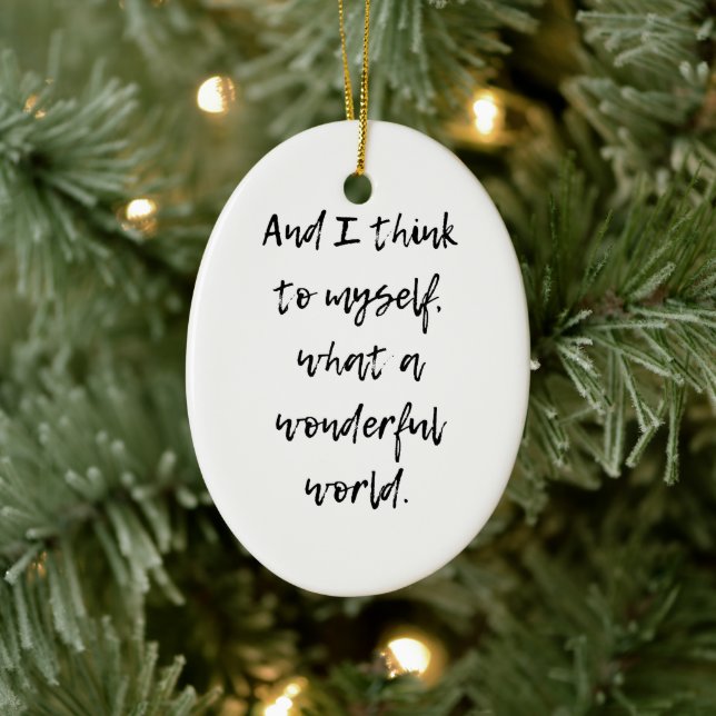 Décoration En Céramique Quel monde merveilleux (Arbre)