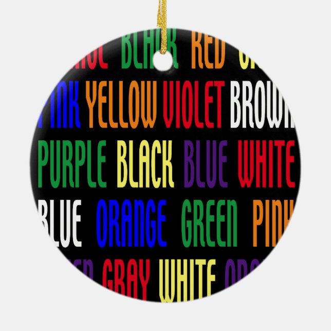 Décoration En Céramique Quelle est ma couleur ? (Dos)