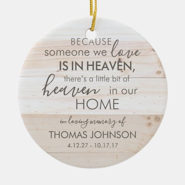 Décoration En Céramique Quelqu'Un Personnalisé Dans L'Ornement En Céramiqu (Devant)