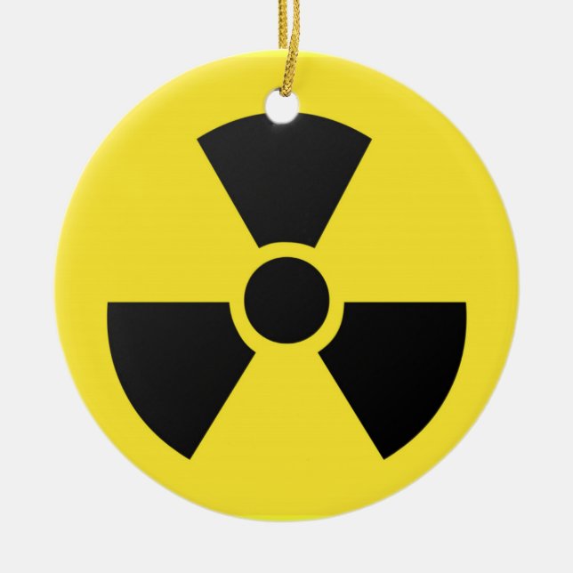 Décoration En Céramique Radioactive Sign Ornament (Devant)