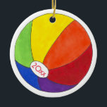 Décoration En Céramique Rainbow Beach Ball Summer Fun Seashore<br><div class="desc">L'ornement présente une illustration originale d'une balle de plage arc-en-ciel. Personnalisez simplement vos informations. Ce design de beachball est également disponible sur d'autres produits. Ne vois-tu pas ce que tu cherches ? Vous avez besoin d'aide pour la personnalisation ? Contactez Rebecca pour avoir quelque chose conçu pour vous.</div>