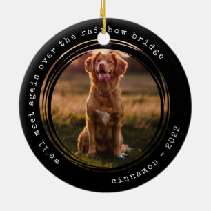 Décoration En Céramique Rainbow Bridge Photo Pet Memorial