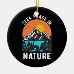 Décoration En Céramique Randonnée Cherche La Paix Dans La Nature
