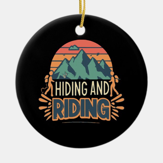 Décoration En Céramique Randonnée Où Les Voyages Deviennent Des Aventures (Devant)