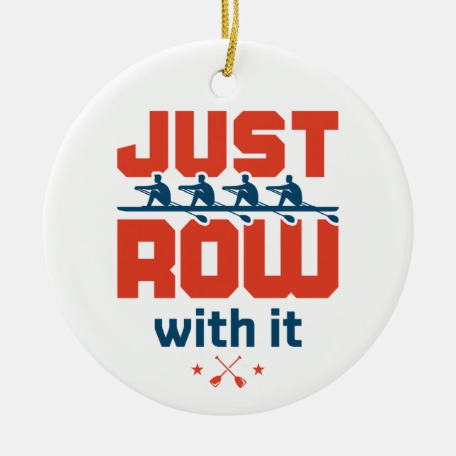 Décoration En Céramique Rangez-vous avec It Rowing Team Coach Rower (Devant)