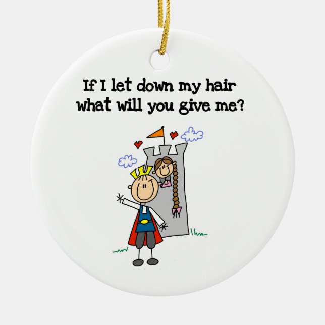 Décoration En Céramique Rapunzel moderne (Devant)