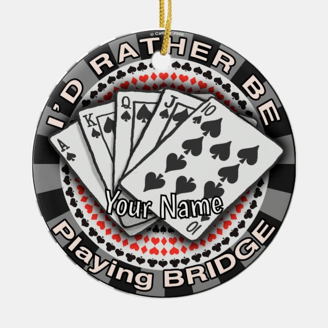 Décoration En Céramique Rather Play Bridge (Devant)