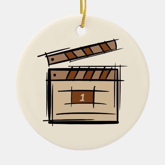 Décoration En Céramique réalisateur, acteur, réalisateur idée cadeau (Devant)