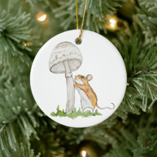 Décoration En Céramique Réalisez une souris et un champignon de champ amus
