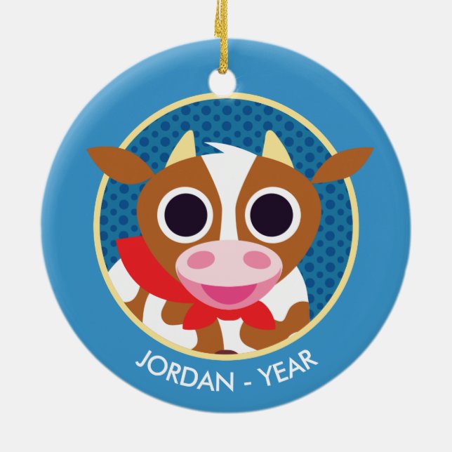 Décoration En Céramique Reba la vache (Dos)