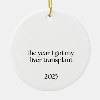 Décoration En Céramique Receveur d'une greffe du foie, cadeau de récupérat