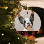 Décoration En Céramique Red Buffalo Plaid Family Chien | Chien premier Noë<br><div class="desc">Red Buffalo Plaid Family Chien | Chien premier Noël</div>