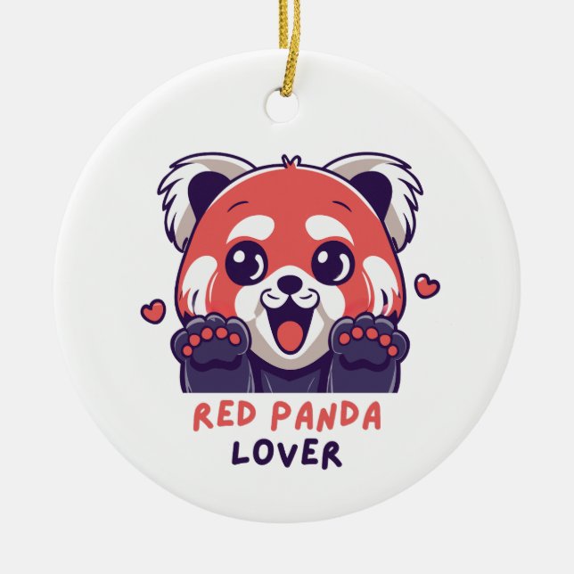 Décoration En Céramique Red Panda Lover (Devant)