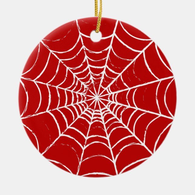 Décoration En Céramique Red Web (Devant)