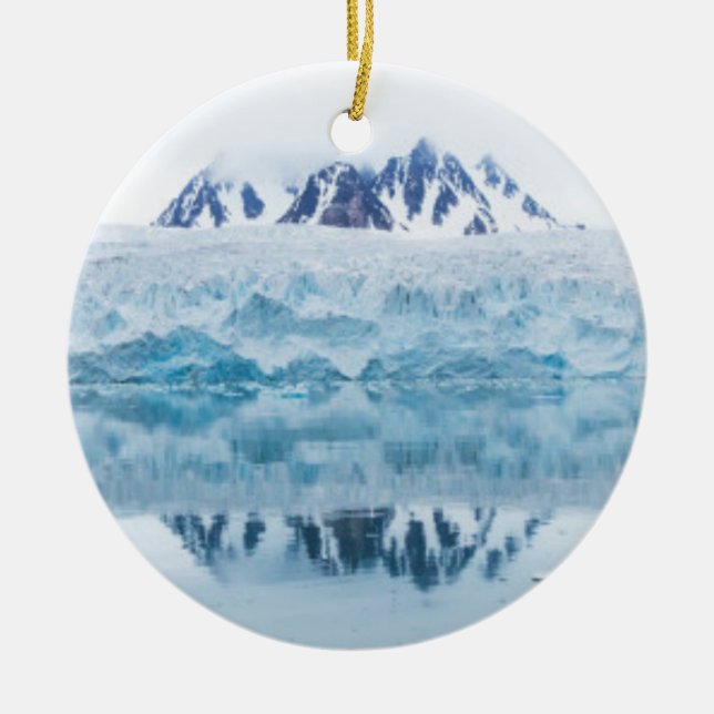 Décoration En Céramique Reflets de glacier, Norvège (Devant)