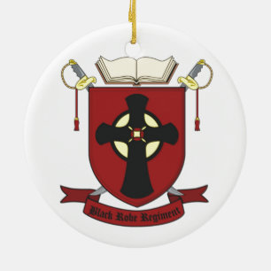 DÉCORATION EN CÉRAMIQUE RÉGIMENT ROBE NOIR