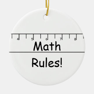 Décoration En Céramique Règles de maths !