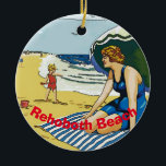 Décoration En Céramique Rehoboth Beach, Delaware, ajouter, modifier du tex<br><div class="desc">Family on Beach,  Rehoboth beach,  Delaware, , ,  ajouter modifier du texte pour personnaliser</div>