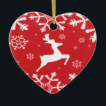 Décoration En Céramique Reinder de Noël<br><div class="desc">grand design</div>