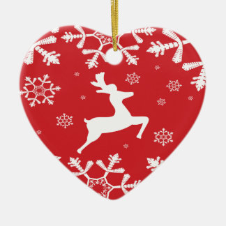 Décoration En Céramique Reinder de Noël