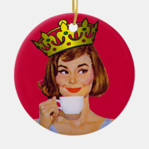 Décoration En Céramique Reine d'ornement de café